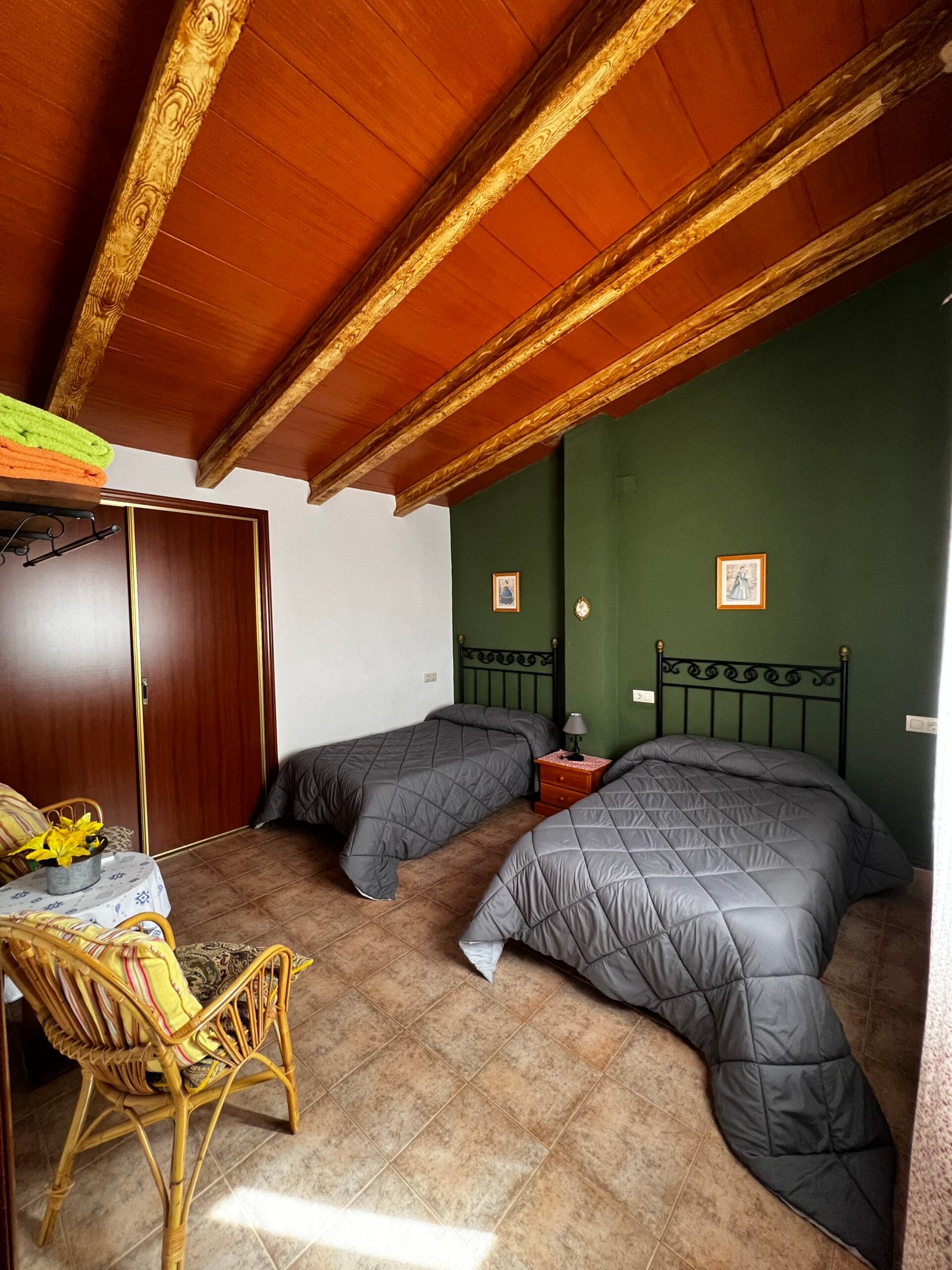 Detalle del dormitorio de Casa Gitanilla