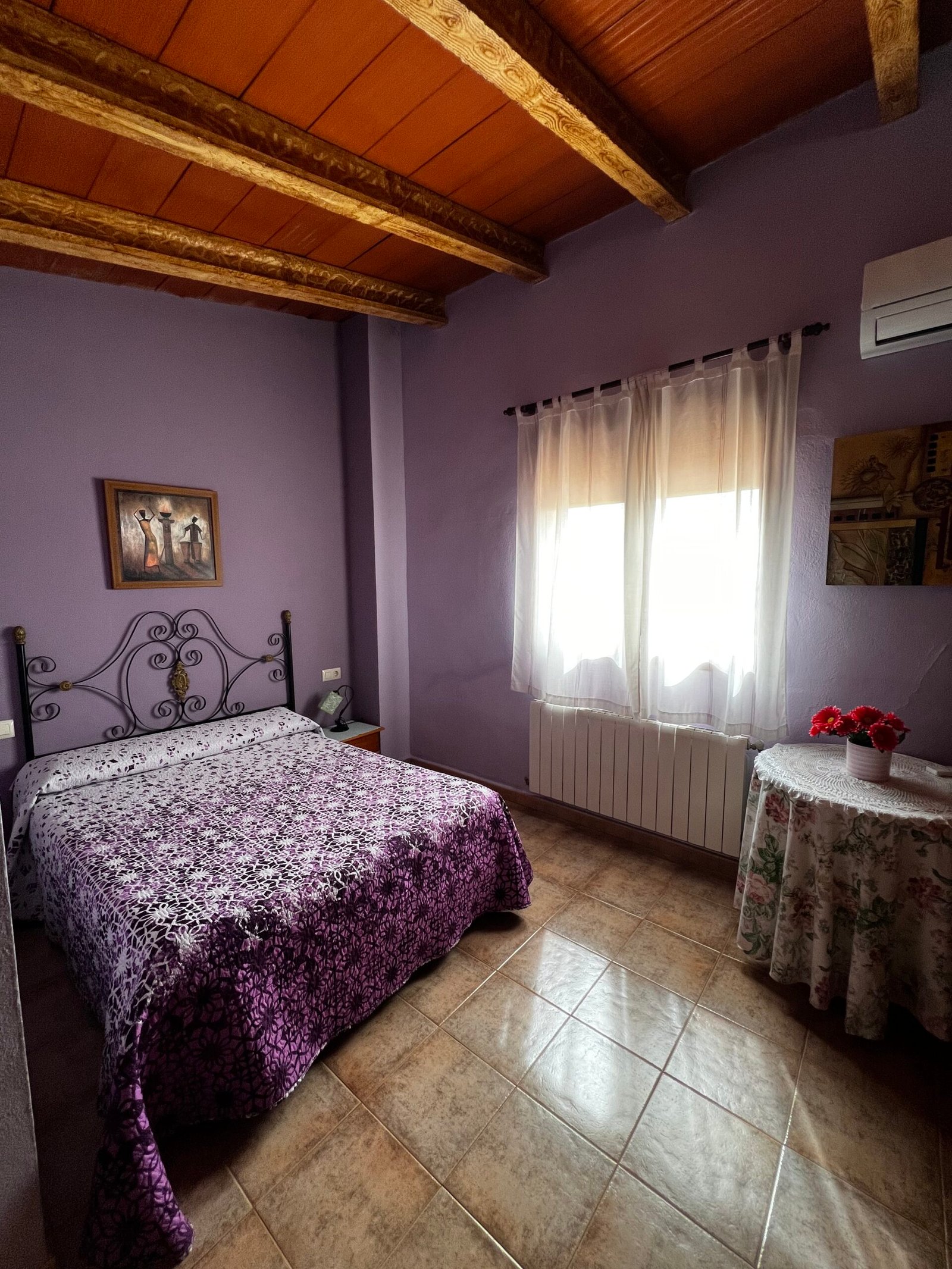 Detalle del dormitorio de Casa Marcela